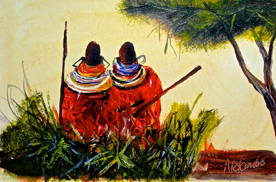 N 43 Painting by John Ndambo