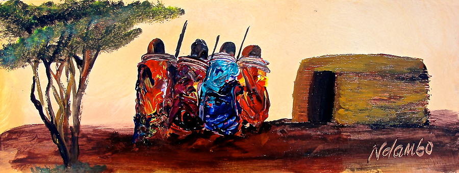 N 59 Painting by John Ndambo