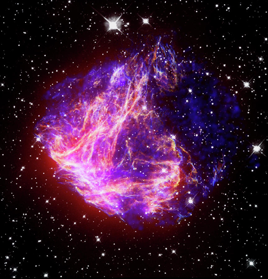 N49 Supernova Remnant Photograph by Nasa/cxc/stsci/jpl-caltech/science Photo Library