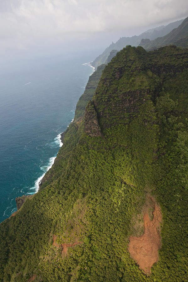 Na Pali Coast Aerial Photograph by Steven Lapkin