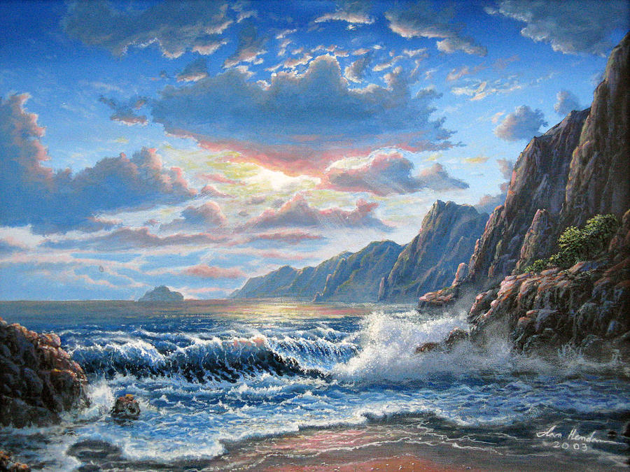 Na Pali Coast Painting by Ian Henderson - Fine Art America