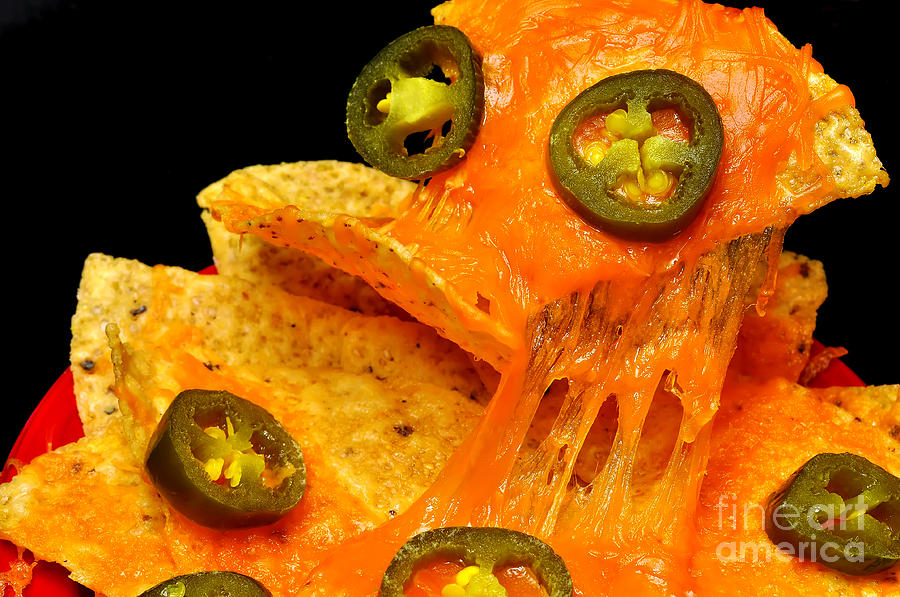Nachos with Jalapeno Peppers Photograph by Danny Hooks