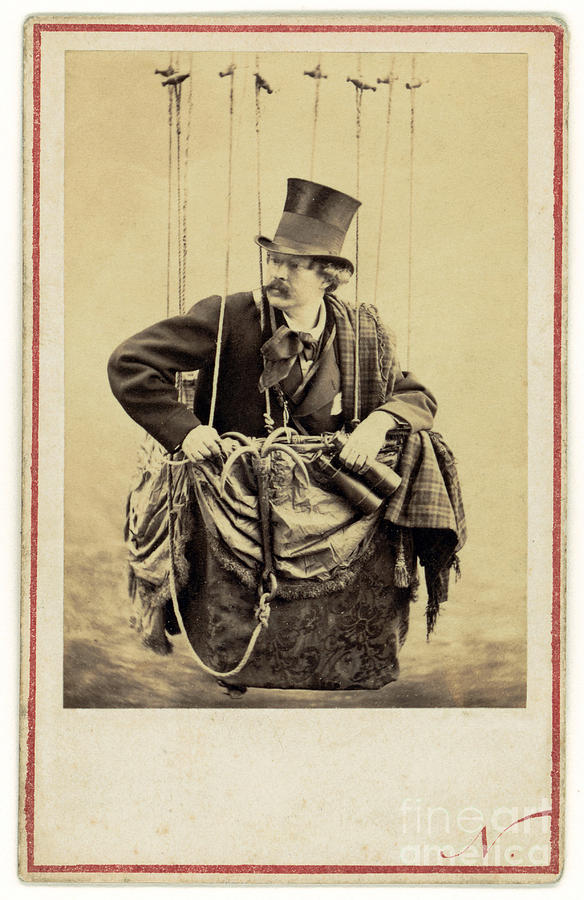 Nadar Photograph - Nadar In The Gondola Of A Balloon 1863 by Getty Research Institute