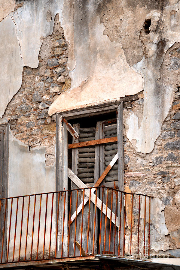 Nafplio Balcony Ruin Photograph by Deborah Smolinske