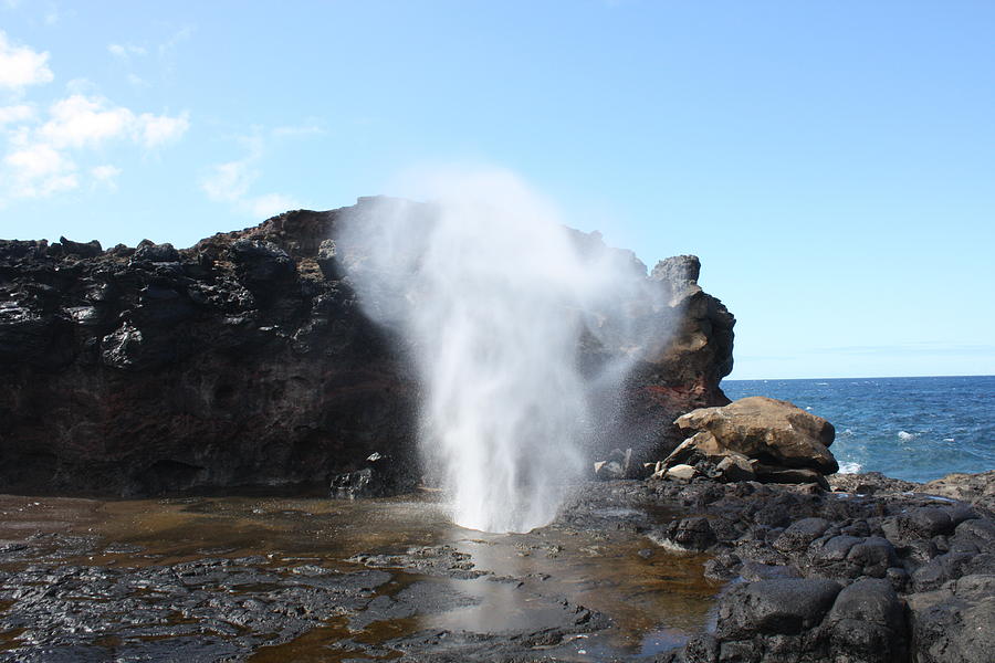 Nakalele Blowhole Photograph by Calvin Mullins