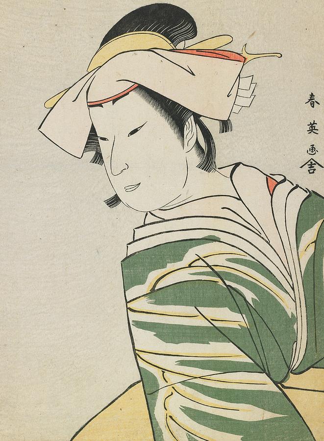 Portrait Painting - Nakamura Noshio II as Tonase by Katsukawa Shunei