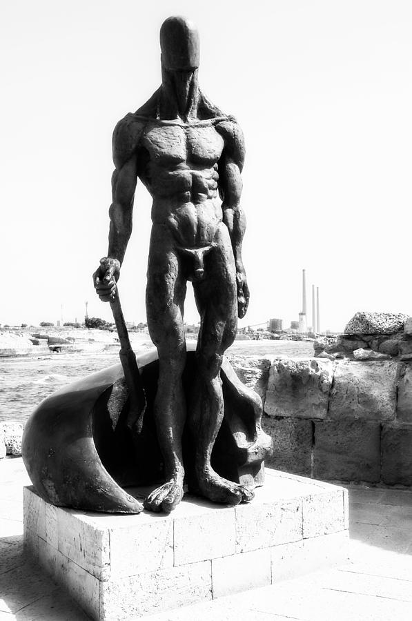 Metal Photograph - Naked guard by Yevgeni Kacnelson