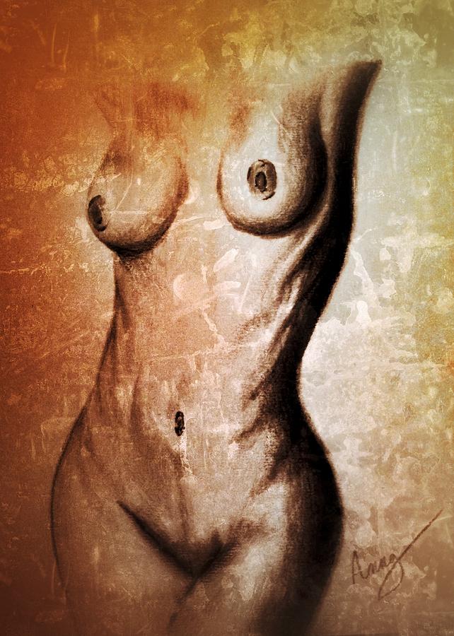 Lee Ann Lewis - Naked Painting by Leanne Lewis - Pixels