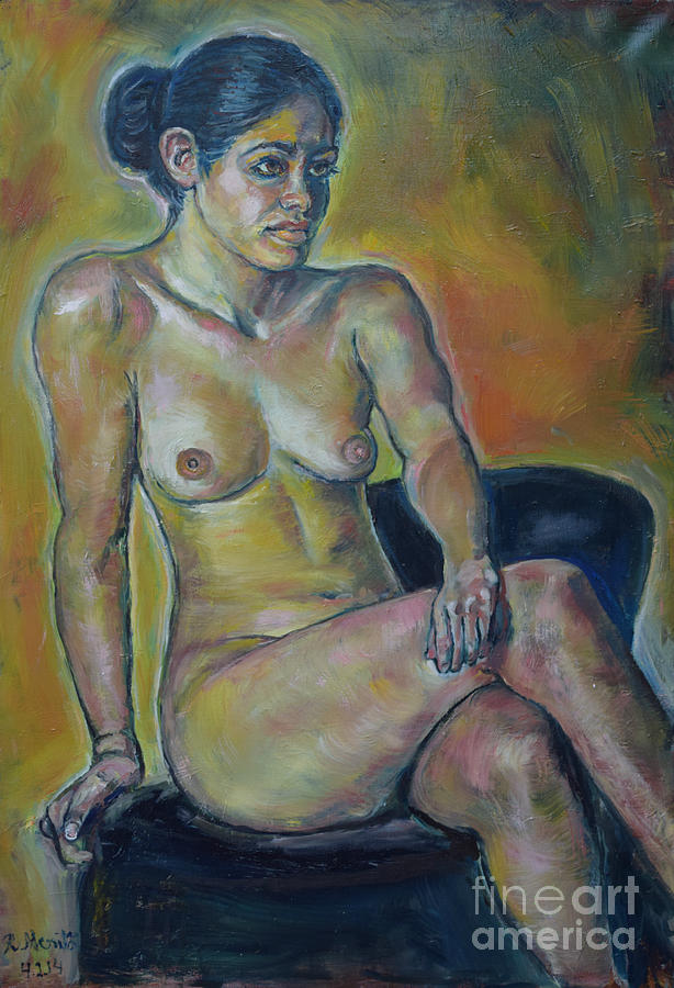 Naked Suri 1 Painting by Raija Merila