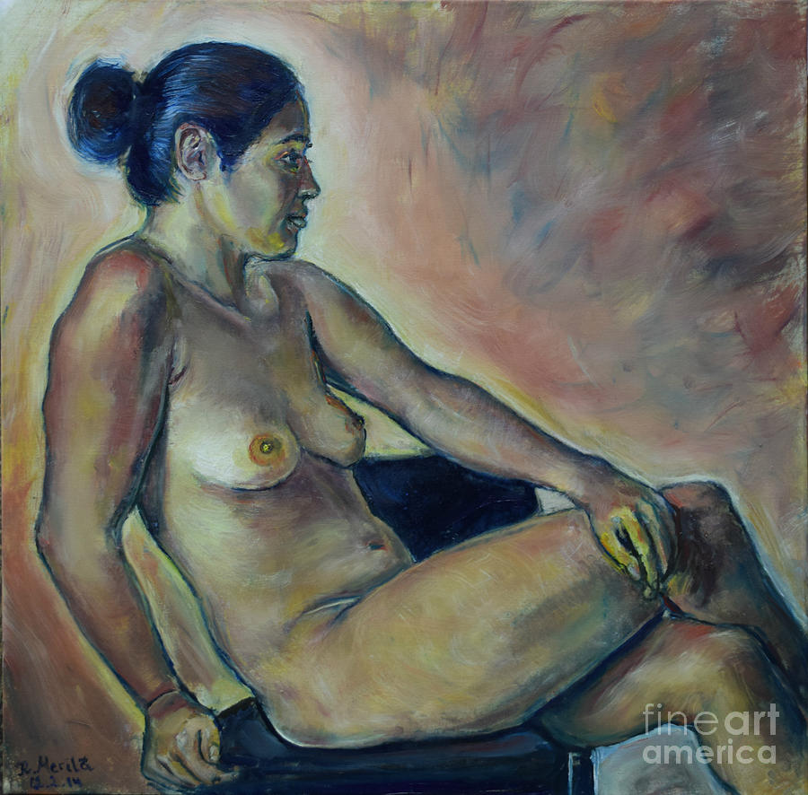 Naked Suri 2 Painting by Raija Merila
