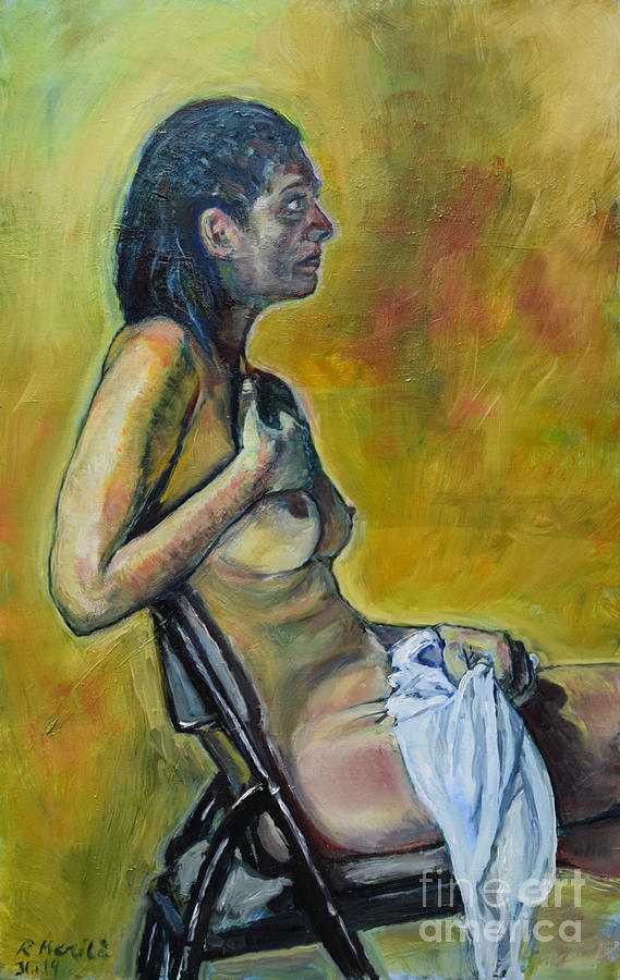 Naked Tellervo 1 Painting by Raija Merila
