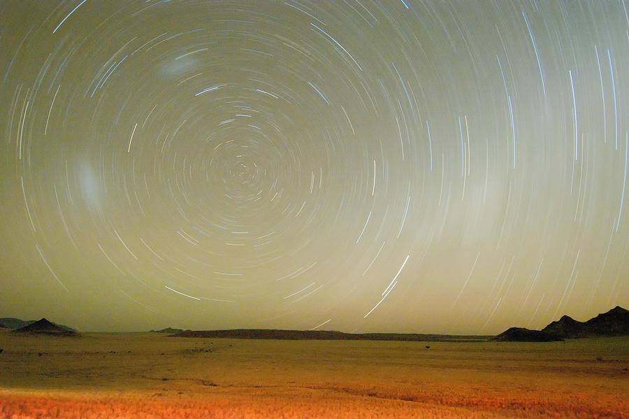 Namibian Star trails Photograph by Fred Thompson - Fine Art America