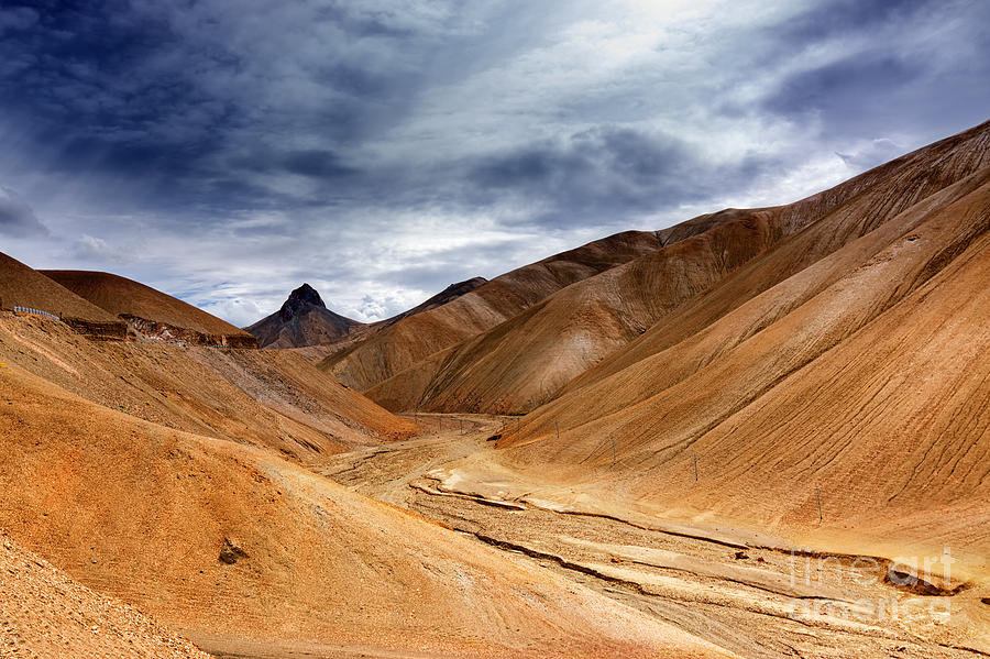 Landscape Photograph - Namika La mountain pass of Ladakh Jammu and Kashmir India by Rudra Narayan  Mitra