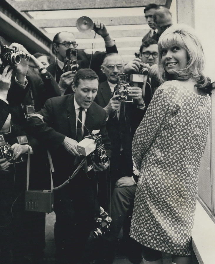 Nancy Sinatra At Press Reception A. T. V. Horse Photograph by Retro ...