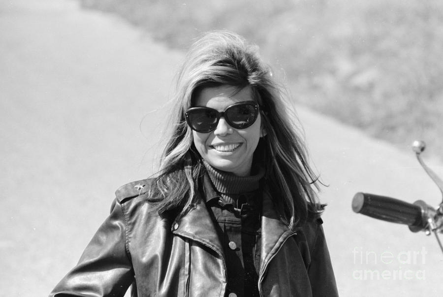 Nancy Sinatra on the set of The Wild Angels Photograph by The Harrington Collection