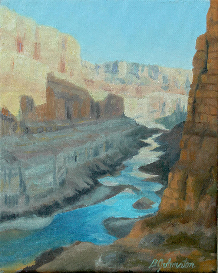 Nankoweap Canyon Painting by Beth Johnston