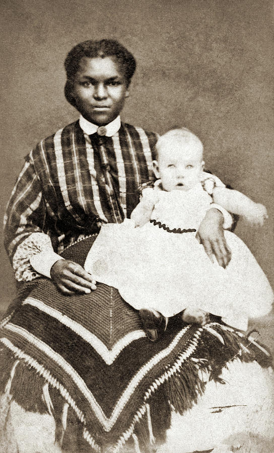 Nanny & Child, 1866 Photograph by Granger