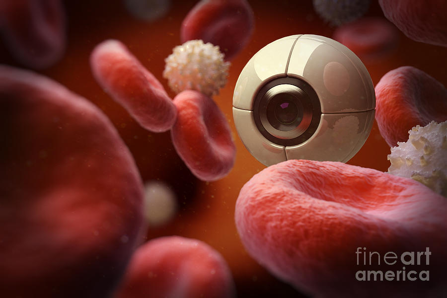Nanobot In Blood Photograph by Science Picture Co