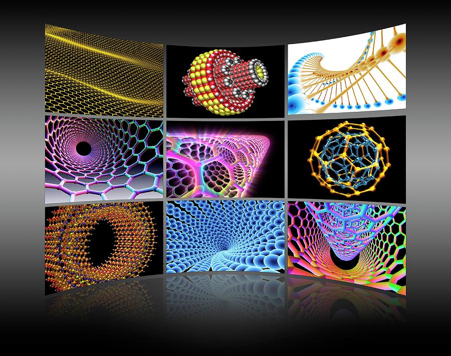 Nanotechnology Display Wall Photograph by Alfred Pasieka