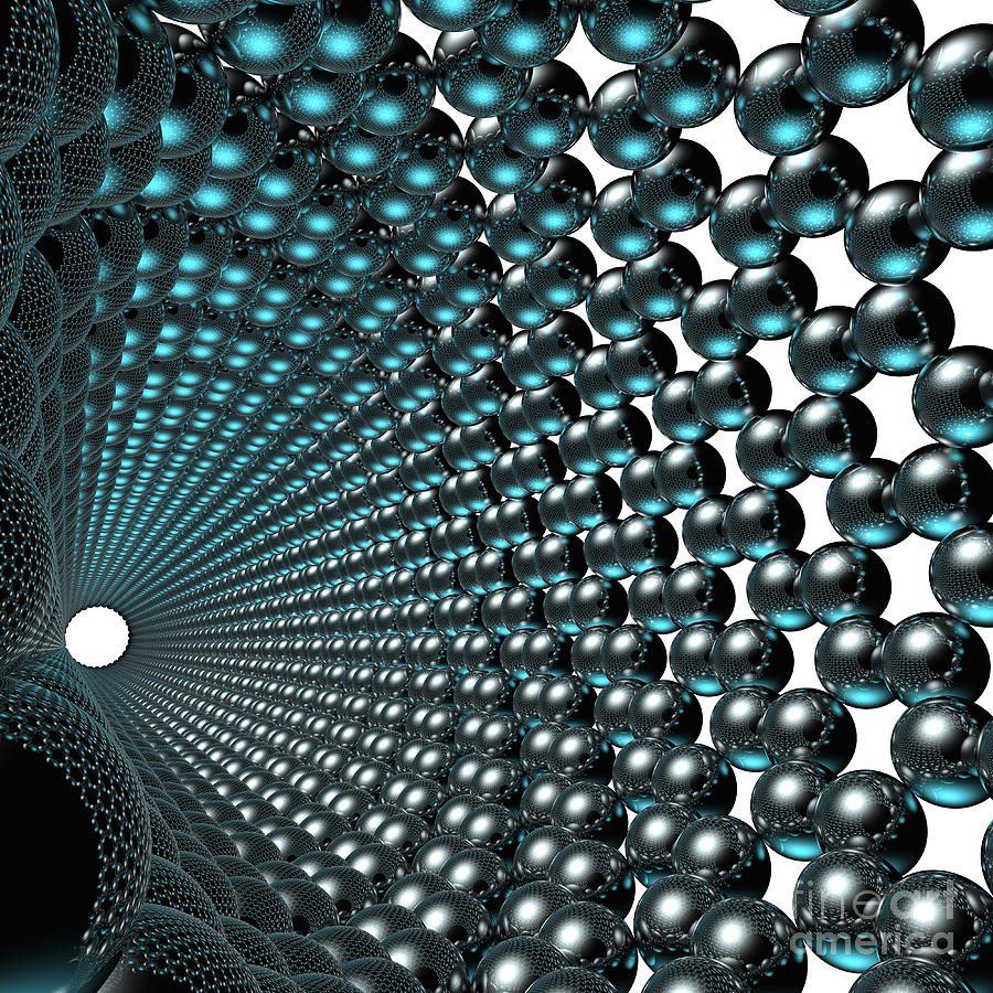 Nanotube #12 Digital Art by Russell Kightley