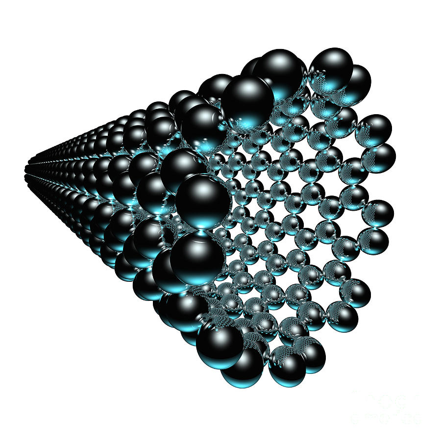 Allotrope Digital Art - Nanotube 25 by Russell Kightley