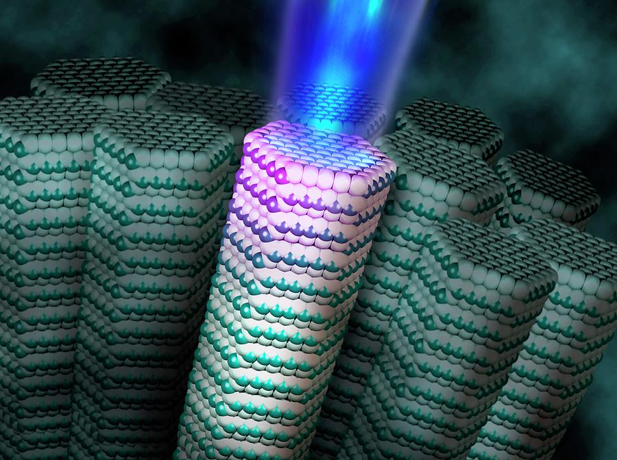 Nanowire Laser Photograph by Nicolle Rager-fuller, National Science Foundation/science Photo Library