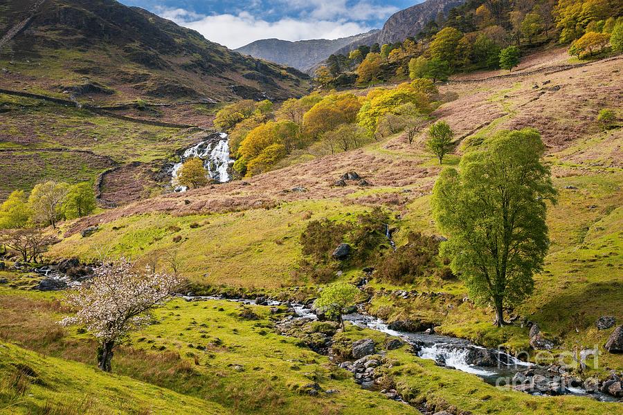 Nant Gwynant waterfalls Photograph by Maciej Markiewicz