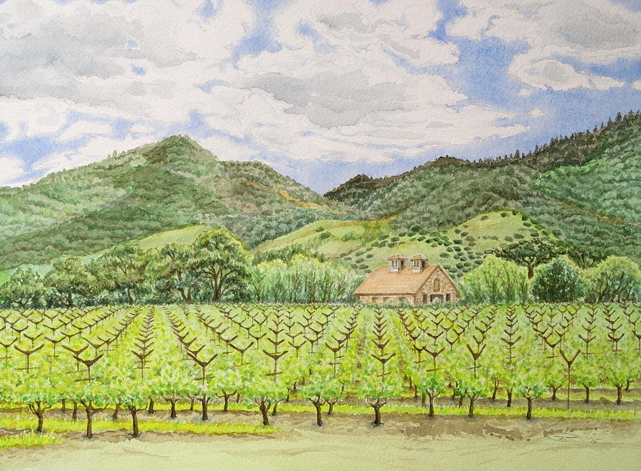 Napa Valley Springtime Painting by Michele Myers