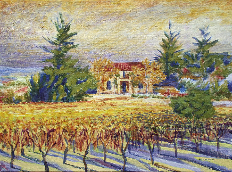 Napa Valley Estate Painting by Mark Meininger