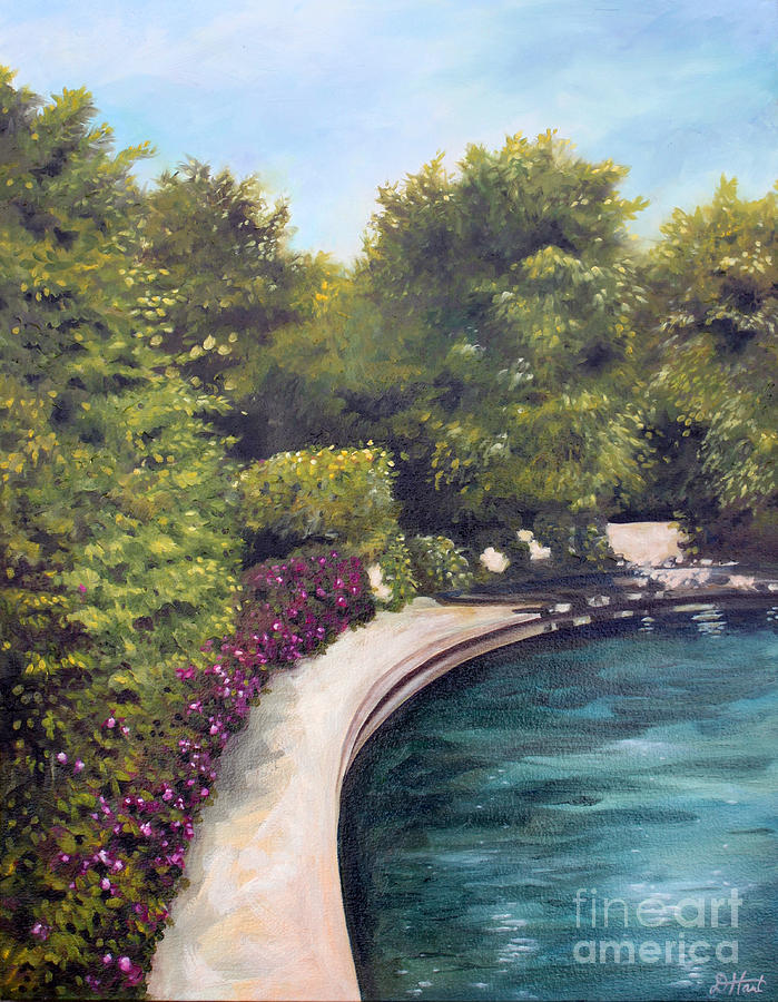Naperville Riverwalk II Painting by Debbie Hart