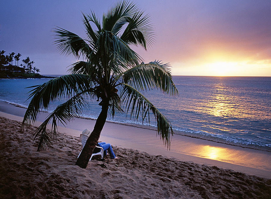 Napili Bay Sunset Photograph by Buddy Mays