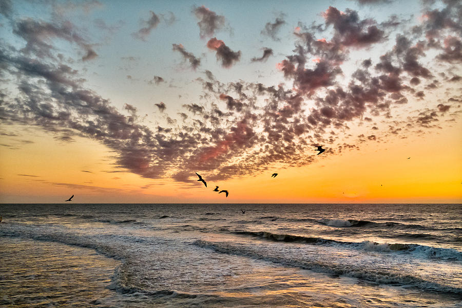 Naples Beach Sunset   Photograph by Lars Lentz