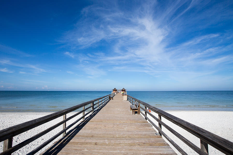 Naples pier ultra wide angle Photograph by D E N N I S  A X E R  Photography