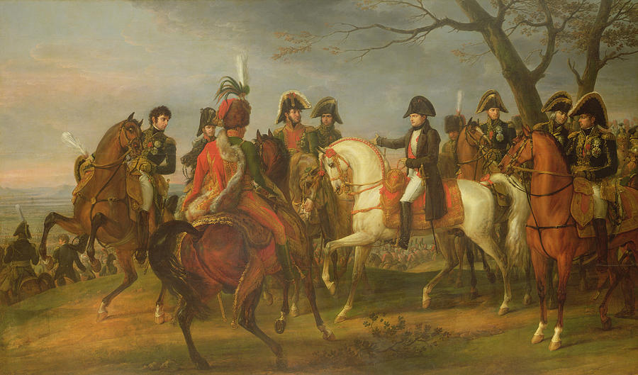 Horse Photograph - Napoleon 1769-1821 Giving Orders Before The Battle Of Austerlitz, 2nd December 1805, 1808 Oil by Antoine Charles Horace Vernet