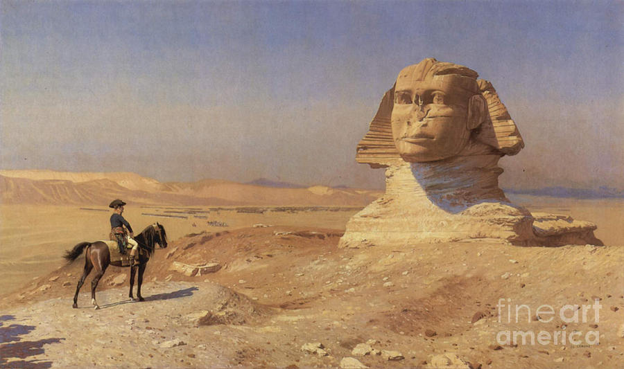 Napoleon Bonaparte Before The Sphinx Photograph by Photo Researchers