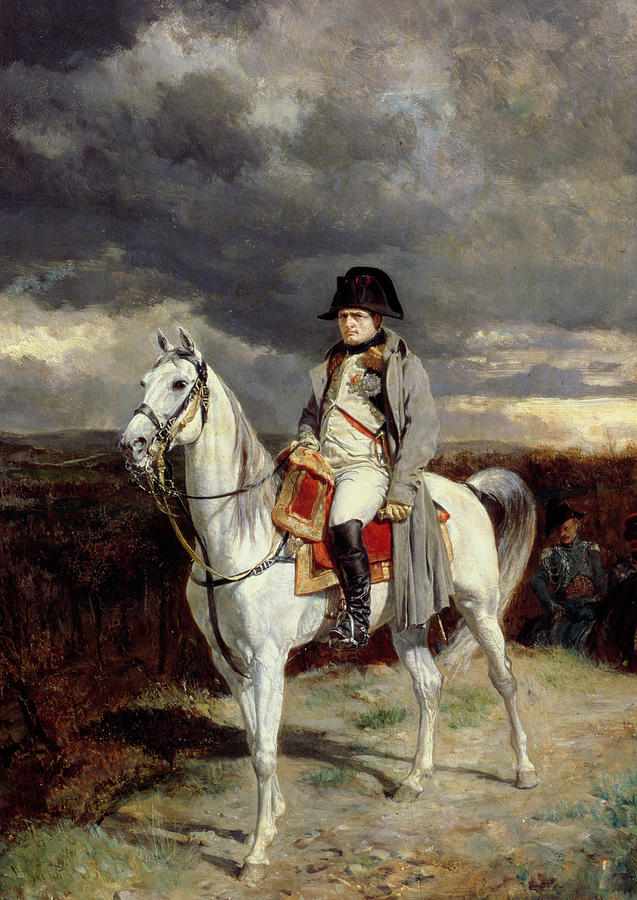 Horse Painting - Napoleon Bonaparte by Jean-Louis Ernest Meissonier