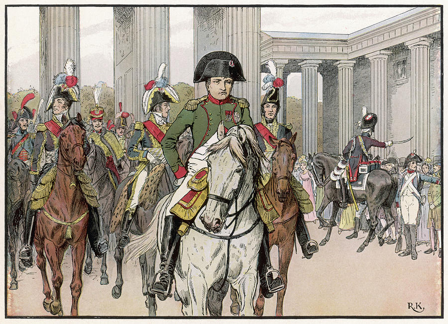 Napoleon Enters Berlin In Triumph Drawing By Mary Evans Picture Library ...