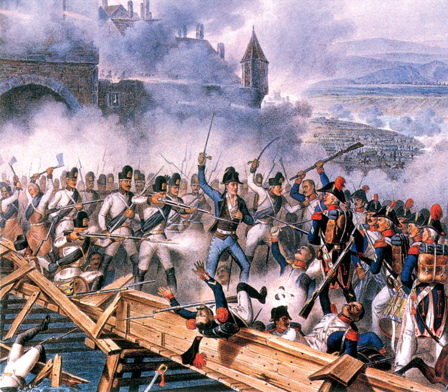 Napoleonic Wars, Battle Of Ebelsberg Photograph by Science Source