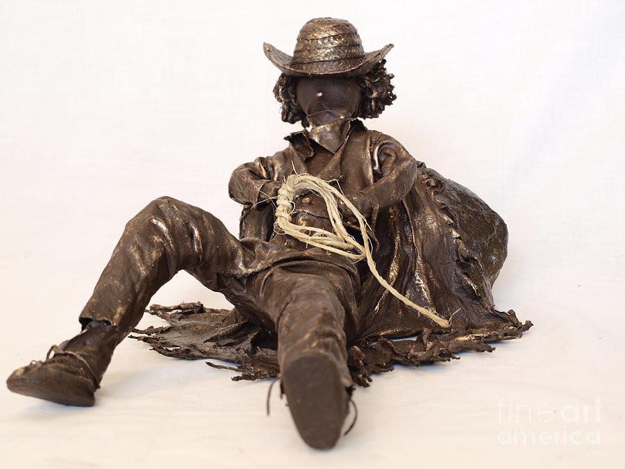 Napping Cowboy - 1st Photo Sculpture by Vivian Martin