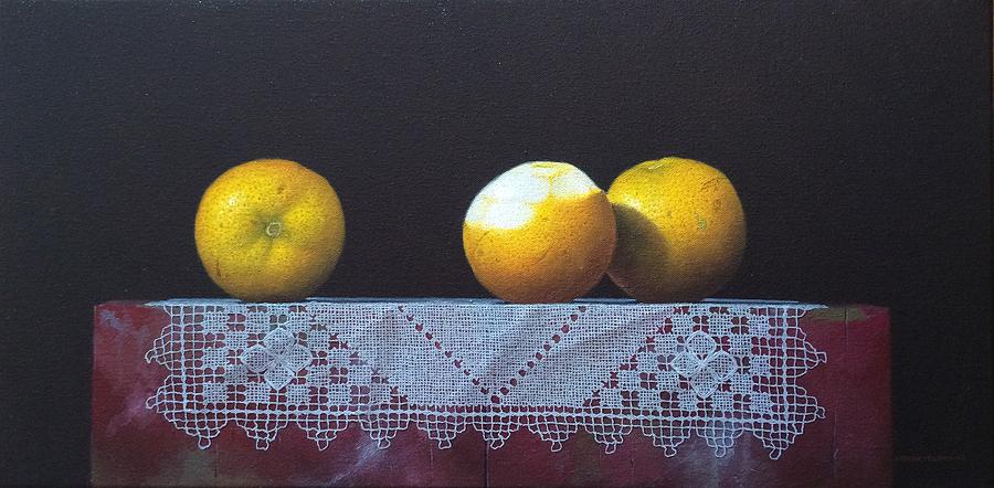 Still Life Painting - Naranjas by Hernan Miranda
