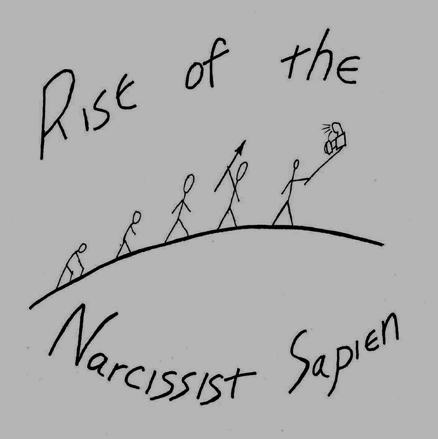 Narcissist Sapien Drawing by David S Reynolds