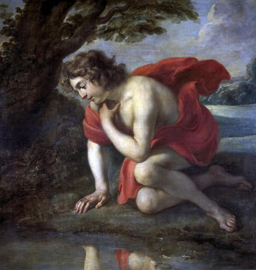 Narcissus Painting by Jan Cossiers