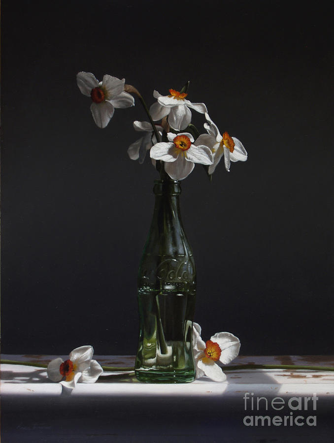Flower Painting - Narcissus by Lawrence Preston