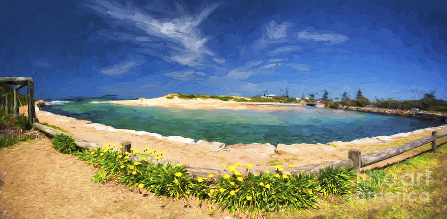 Australia Photograph - Narrabeen Lagoon panorama by Sheila Smart Fine Art Photography