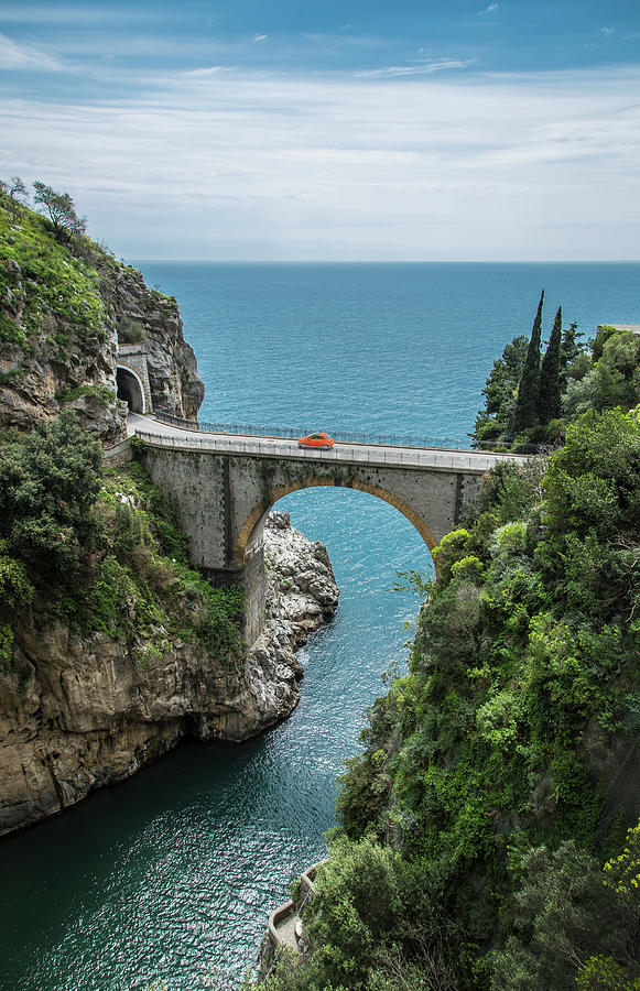 Narrow Bridge On The Amalfi Coast Road Photograph by Buena Vista Images