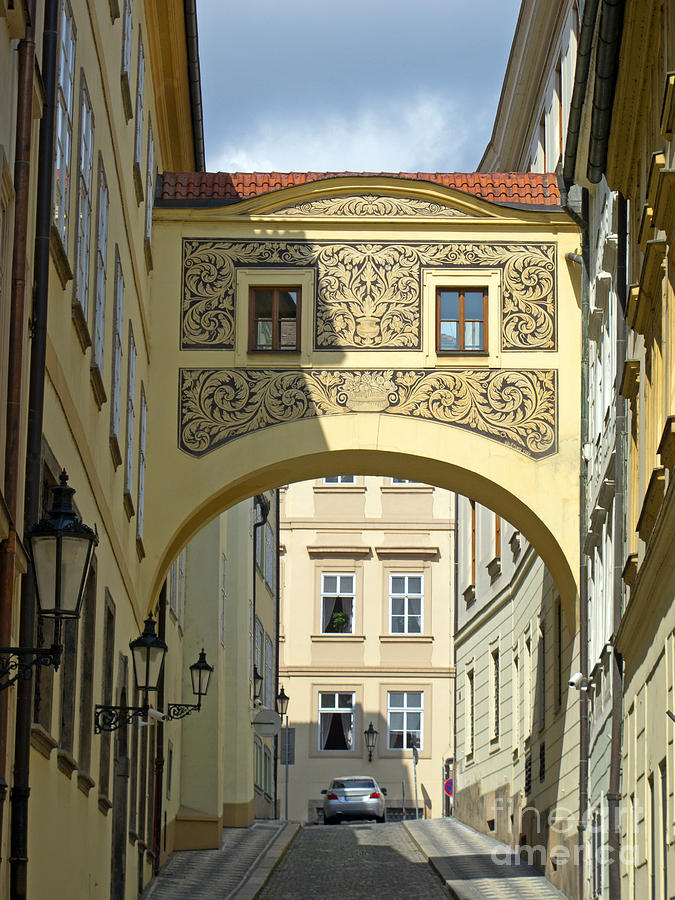 Narrow Prague Street Photograph by Ann Horn