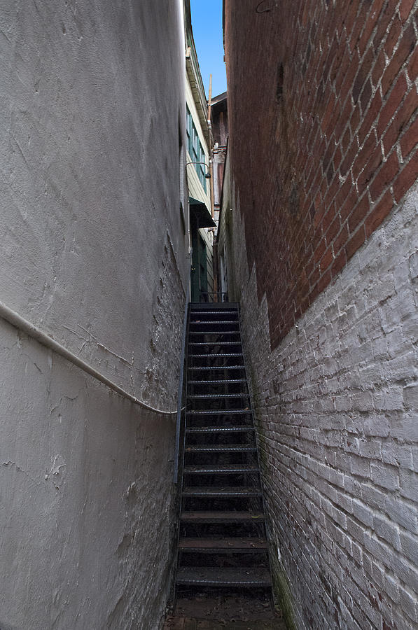 Stairs Photograph - Narrow Stairs by Murray Bloom