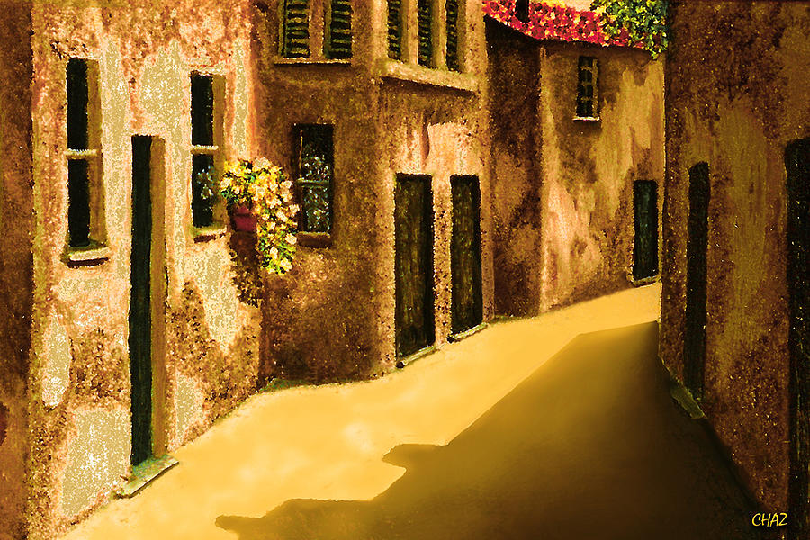 Narrow Street Painting by CHAZ Daugherty
