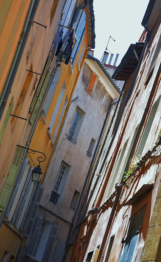 Narrow street in Aix en Provence Photograph by Dany Lison