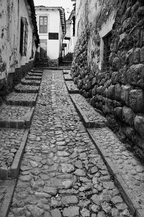 Narrow street in Cusco Photograph by Alexey Stiop
